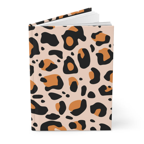 Orange Leopard Hardcover Journal