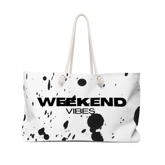 Black Paint Weekender Bag