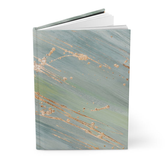 Green Marble Hardcover Journal