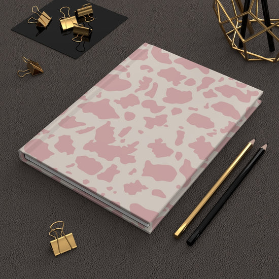 Pink Print Hardcover Journal