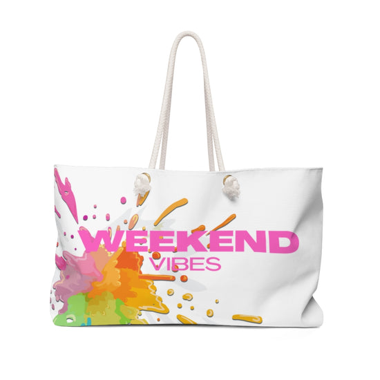 Rainbow Paint Weekender Bag