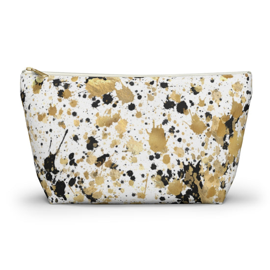 Gold Black Paint Accessory Pouch