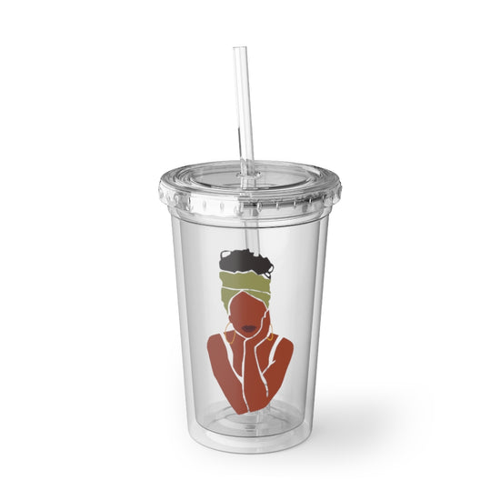 Melanin Girl Acrylic Cup