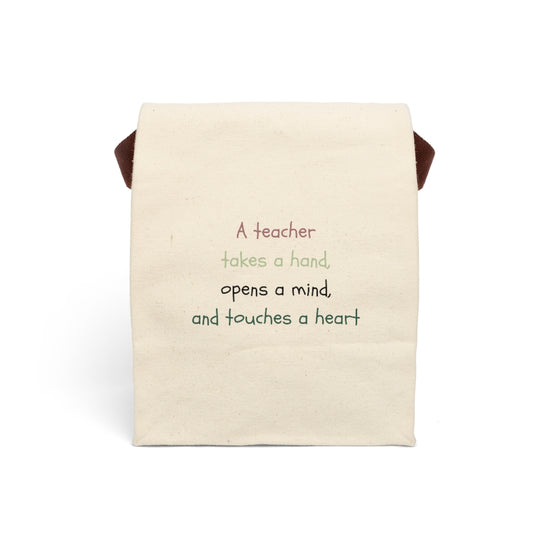 Canvas Lunch Bag (Teacher Quote)