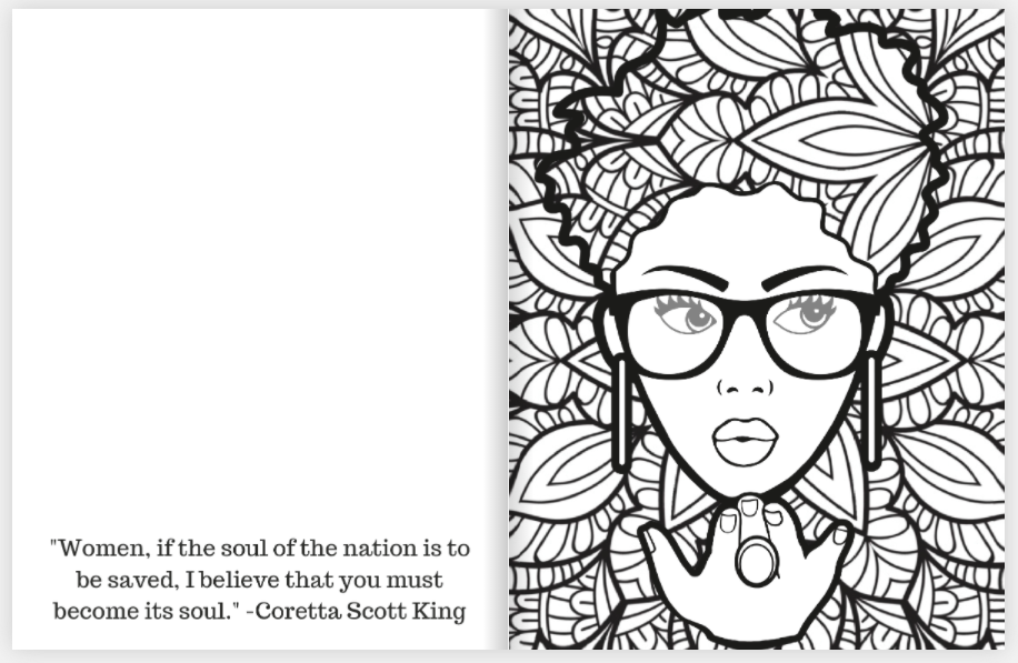 Afro Coloring Book Pages