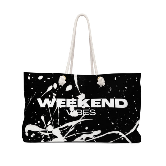 White Paint Weekender Bag