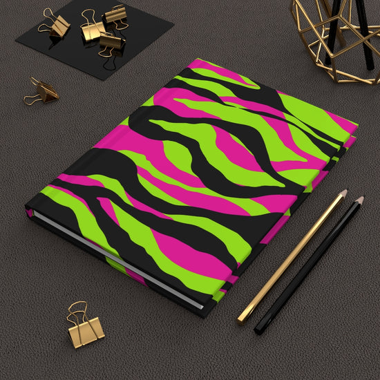 Neon Tiger Hardcover Journal