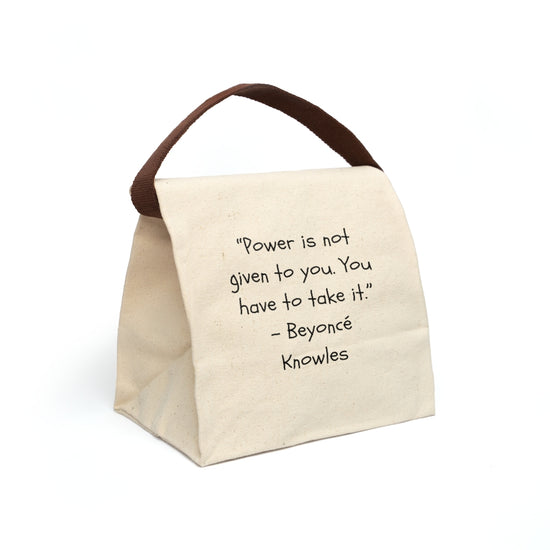 Canvas Lunch Bag (Beyonce Quote)