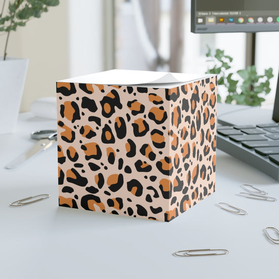 Leopard Note Cube