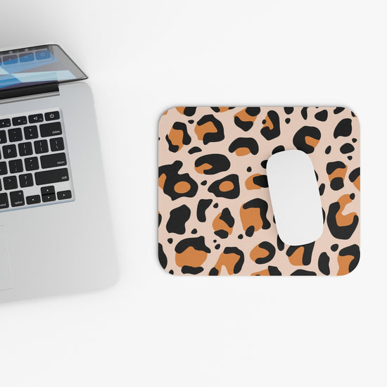 Orange Leopard Mouse Pad