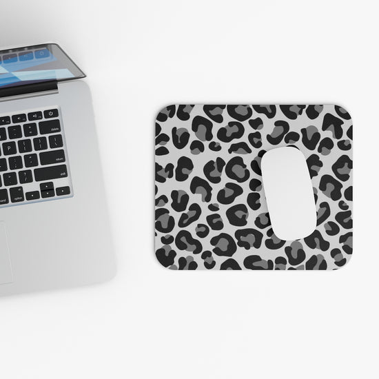 Gray Leopard Mouse Pad