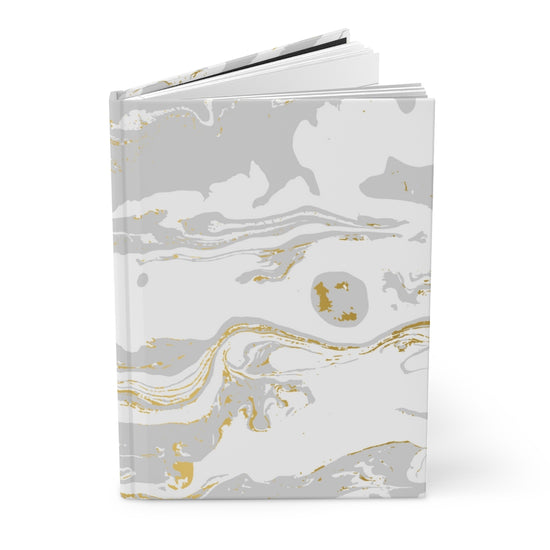 White Marble Hardcover Journal