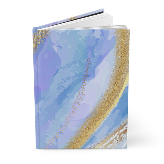 Purple and Blue Marble Hardcover Journal