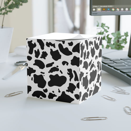 Cow Print Note Cube